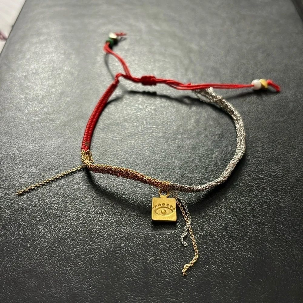 Unique anklet with evil eye